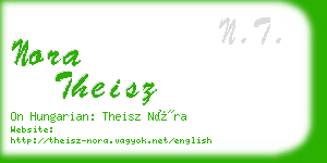 nora theisz business card